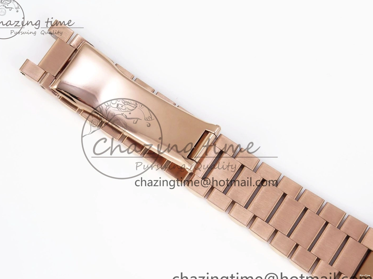 MiroTime 0413 Sophisticated Day Date 36 RG RAF 1:1 Best Edition Green Stone Dial on RG Bracelet A 1846